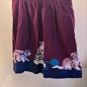 ModCloth Kittens Books Skirt